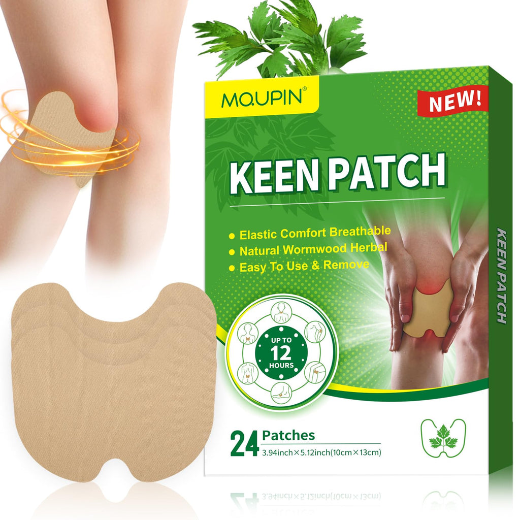 24Pcs Knee Patches Natural Kee Pain Relief Arthritis Patch Knee Patches for Pain Relief Bone on Bone for Knee Back Neck Shoulder