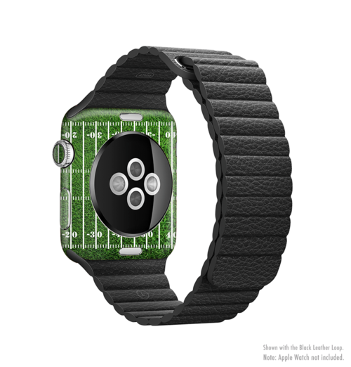 The Green Turf Football Field Full-Body Skin Kit for the Apple Watch