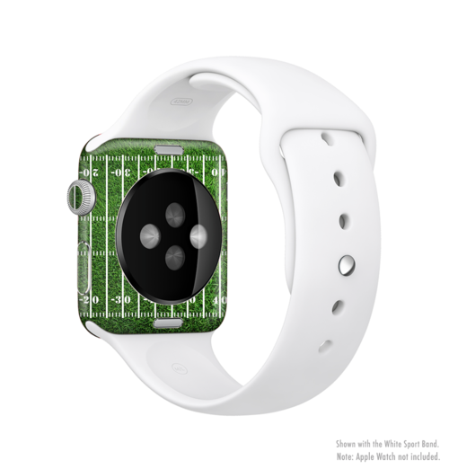 The Green Turf Football Field Full-Body Skin Kit for the Apple Watch